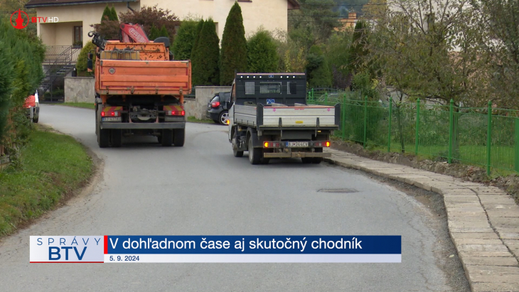 V dohľadnom čase aj skutočný chodník