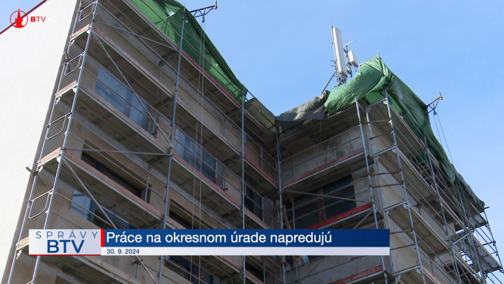 Práce na okresnom úrade napredujú